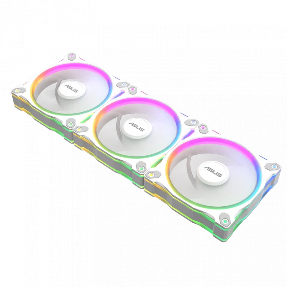 Система охлаждения Asus PRIME MR120 FAN ARGB REVERSE WHITE 3IN1 Для системного блока - миниатюра 7