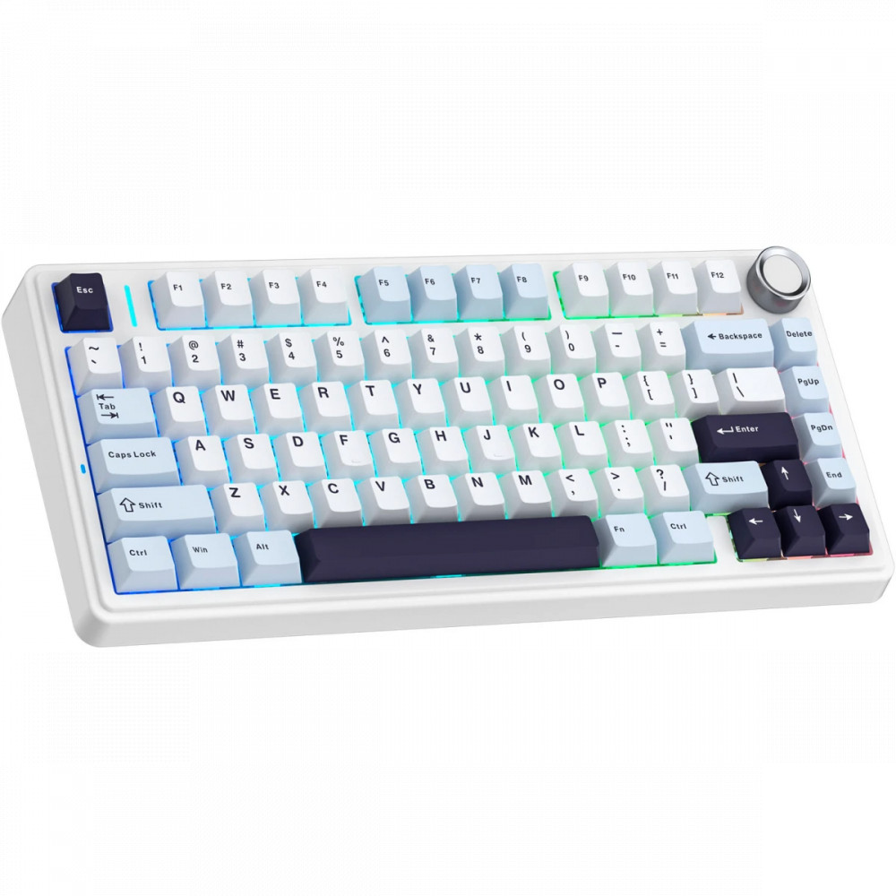 Клавиатура Aula F75 Blue+White+Purple Беспроводная, USB - миниатюра 7