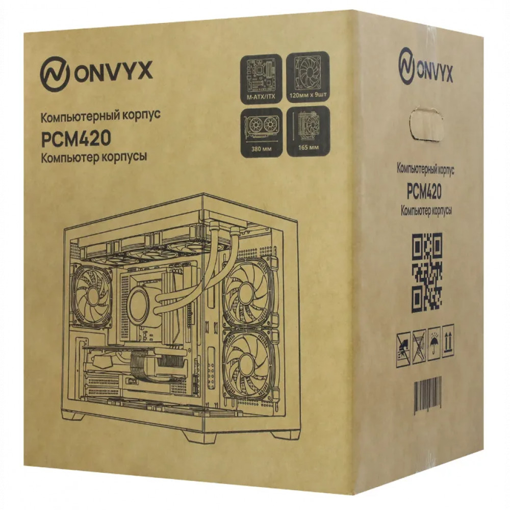 Корпус ONVYX PCM420K Black Mid-Tower - миниатюра 7