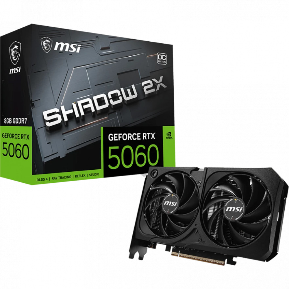 Видеокарта MSI GeForce RTX 5060 SHADOW 2X OC 8Gb RTX 5060 8G SHADOW 2X OC MAX 8 ГБ - миниатюра 10
