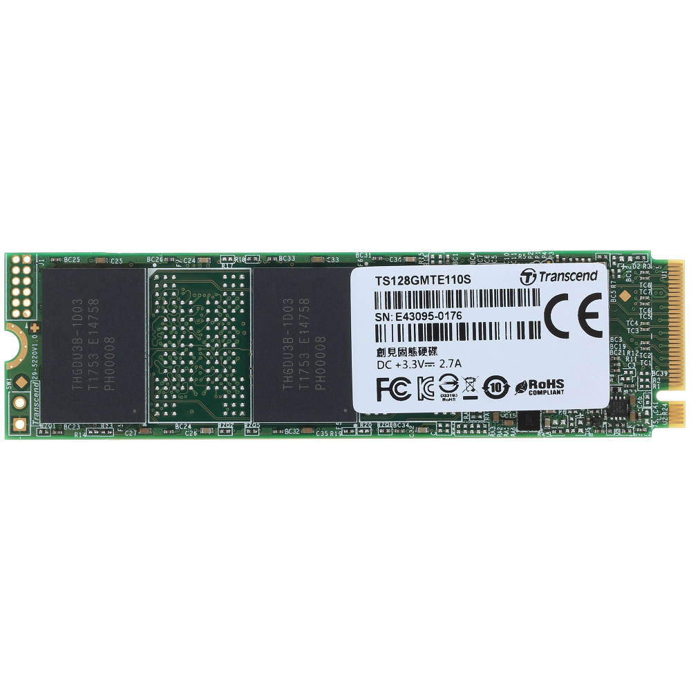 Жесткий диск Transcend TS128GMTE110S SSD (твердотельные), 128 ГБ, M.2, PCIe - миниатюра 5