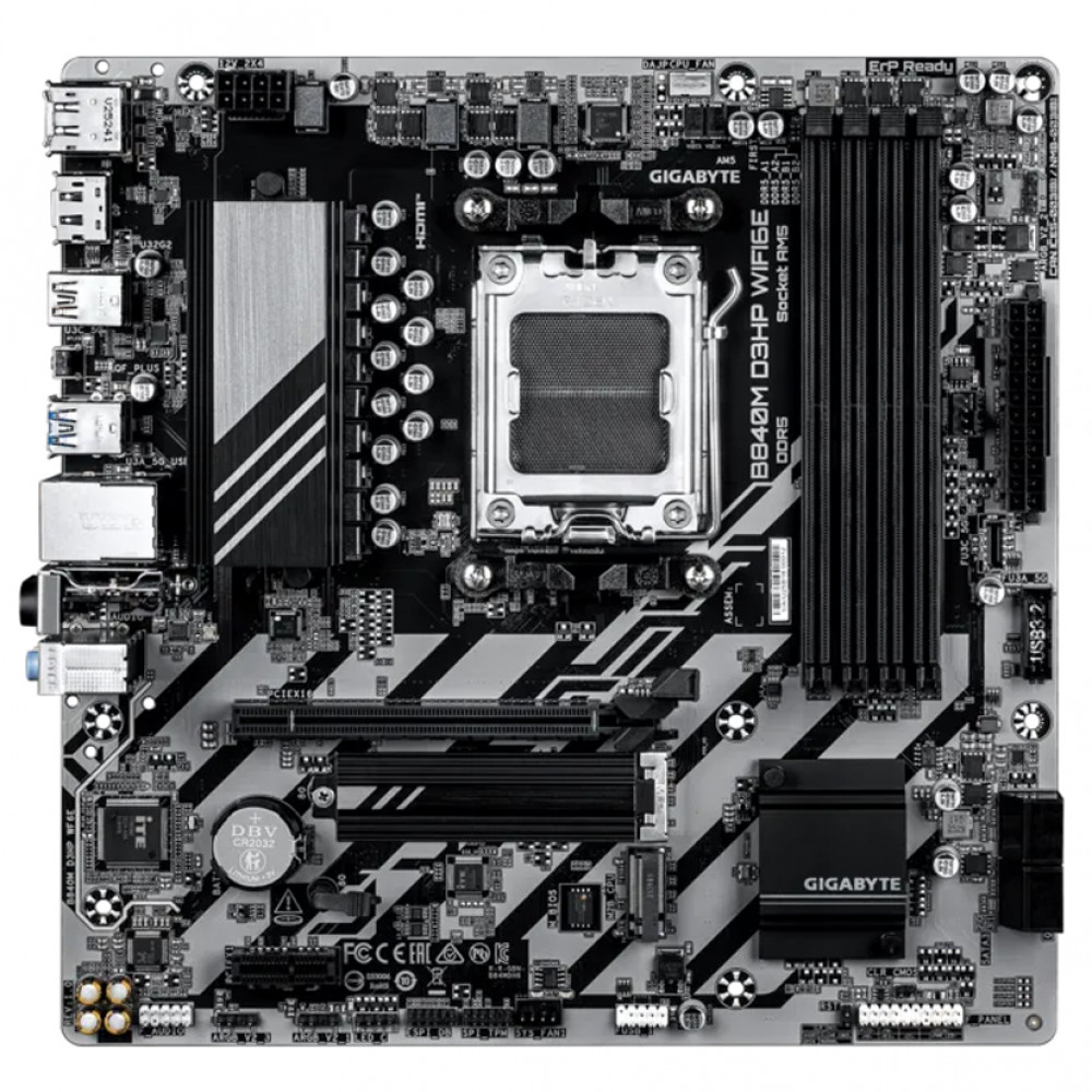Материнская плата Gigabyte B840M D3HP WIFI6E B840M_D3HP_WIFI6E Micro-ATX, AMD AM5 - миниатюра 2