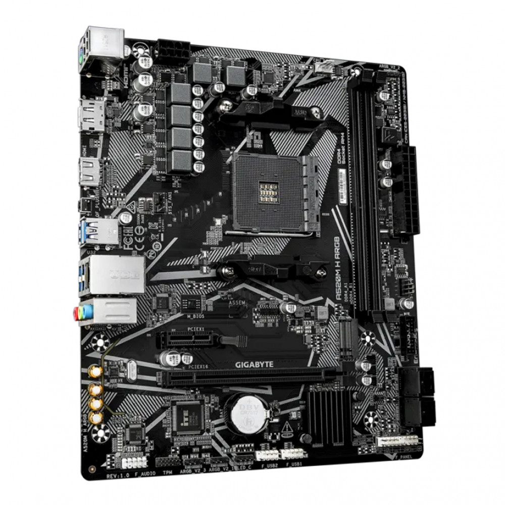 Материнская плата Gigabyte A520M H ARGB A520M_H_ARGB Micro-ATX, AMD AM4 - миниатюра 4