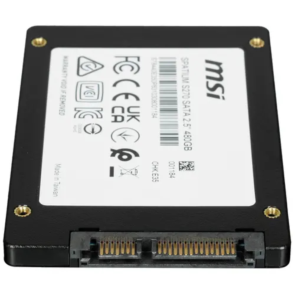 Жесткий диск MSI SPATIUM S270 S78-440E350-P83 SSD (твердотельные), 480 ГБ, 2.5 дюйма, SATA - миниатюра 6