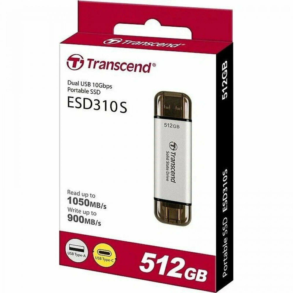 Внешние накопители Transcend ESD310S Silver TS512GESD310S 512 Гб - миниатюра 6