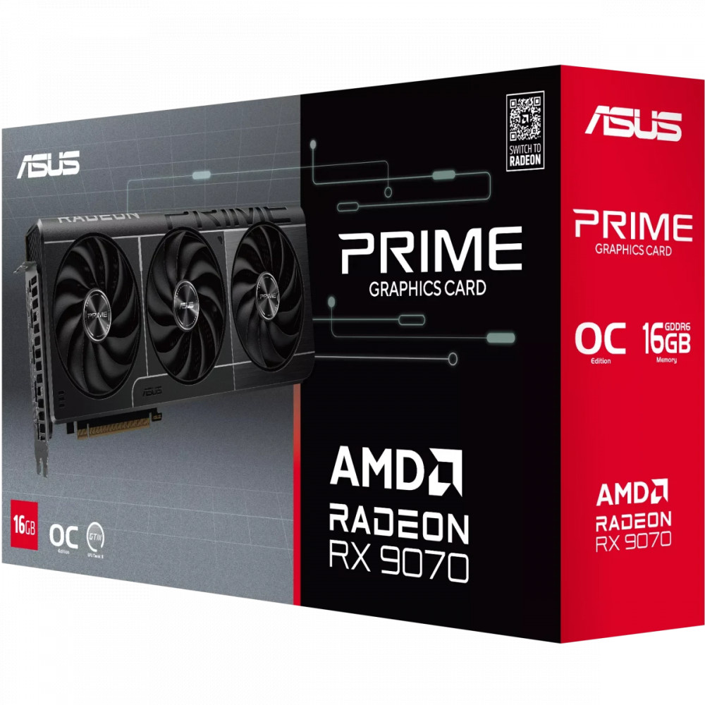 Видеокарта Asus Radeon RX 9070 PRIME OC 16Gb 90YV0MQ0-M0NA00 16 ГБ - миниатюра 10