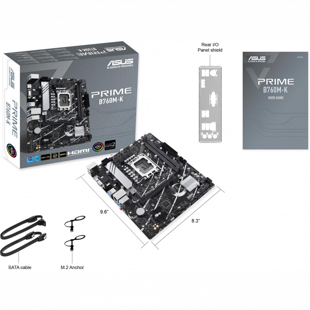 Материнская плата Asus PRIME B760M-K 90MB1FI0-M0EAY0 Micro-ATX, LGA 1700 - миниатюра 12