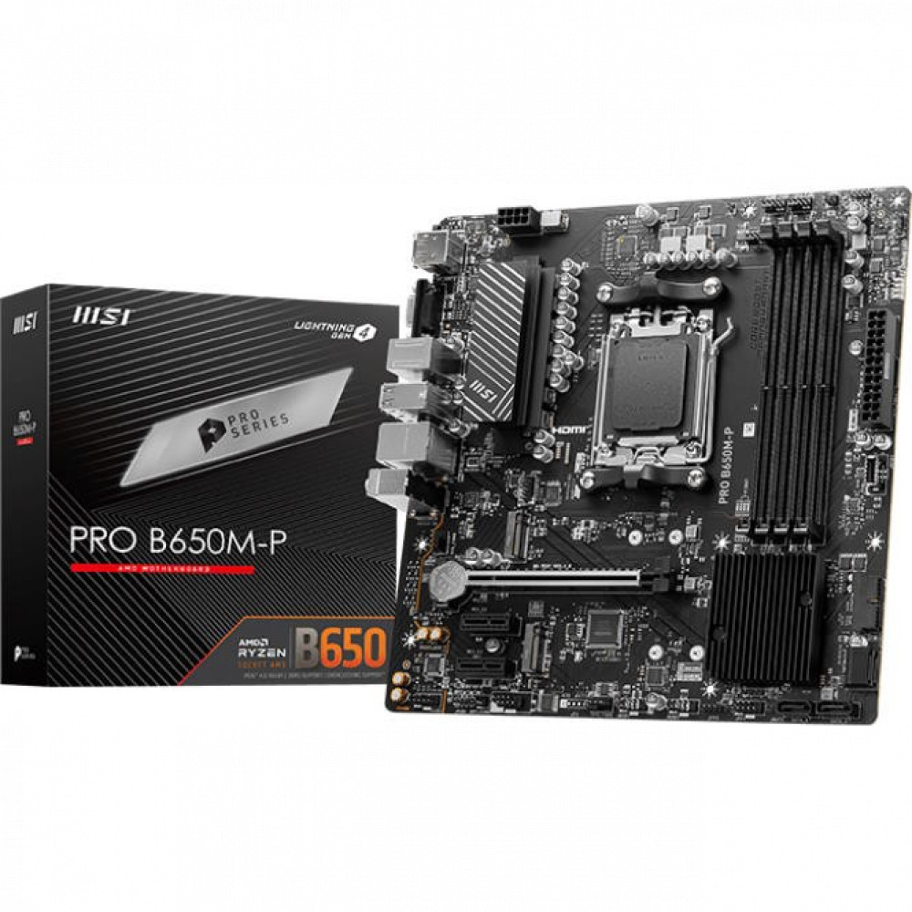 Материнская плата MSI PRO B650M-P Micro-ATX, AMD AM5 - миниатюра 10