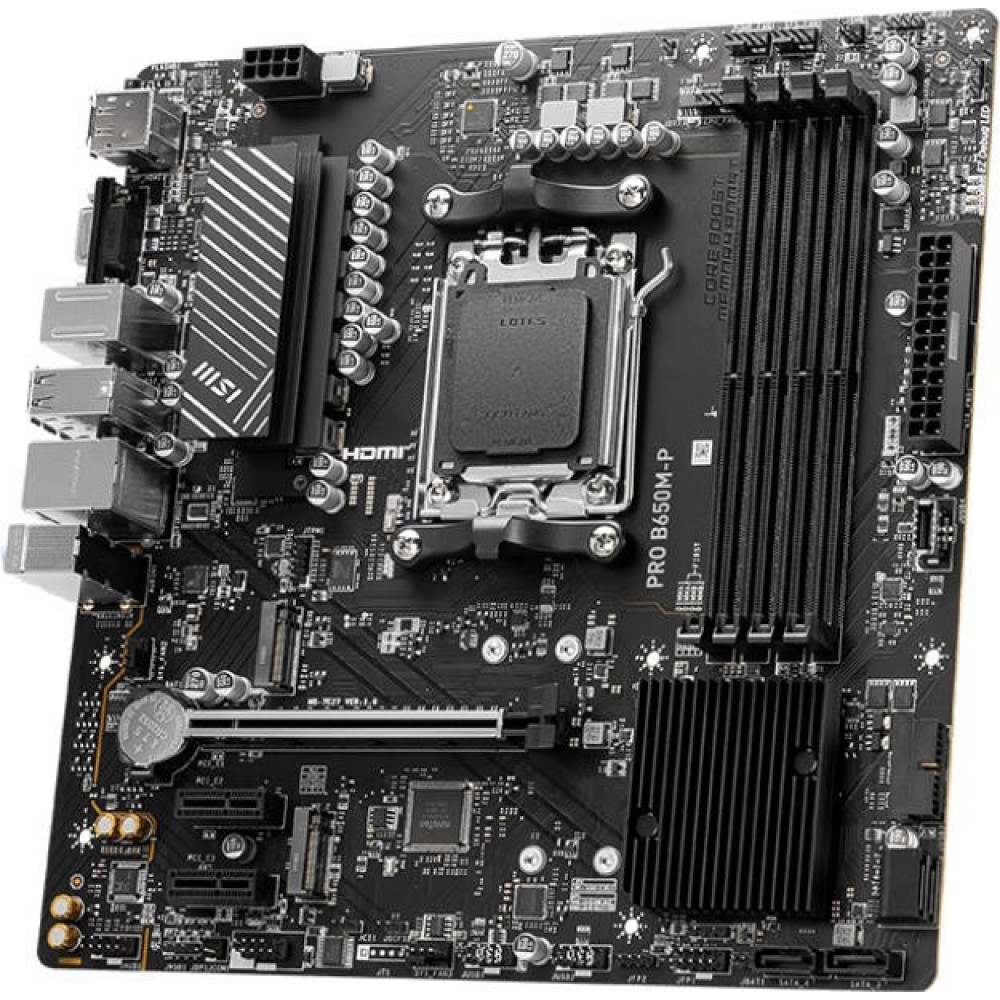 Материнская плата MSI PRO B650M-P Micro-ATX, AMD AM5 - миниатюра 8