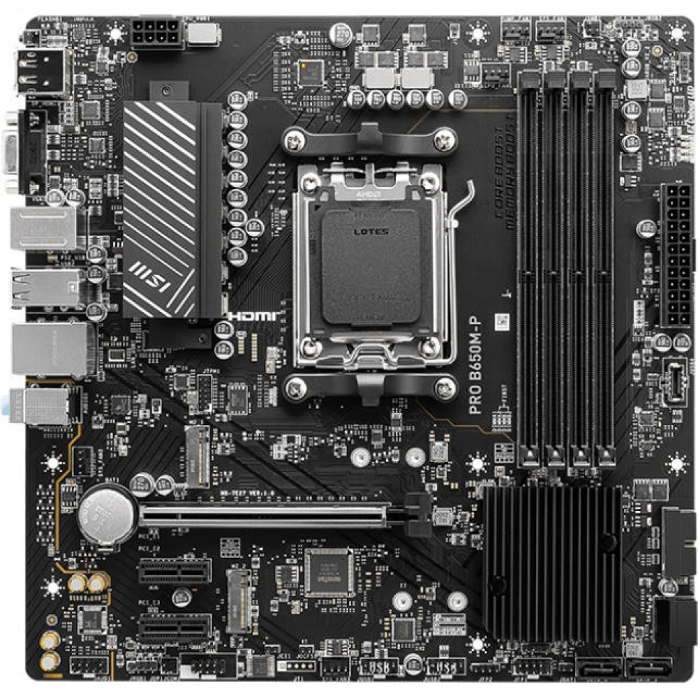 Материнская плата MSI PRO B650M-P Micro-ATX, AMD AM5 - миниатюра 7