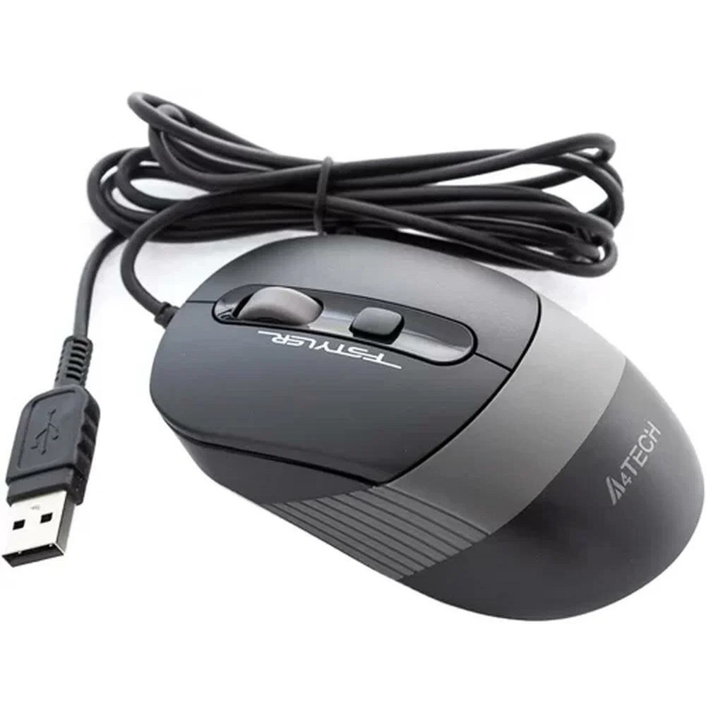 Мышь A4Tech FM10/GREY Бюджетные, Проводная - миниатюра 6