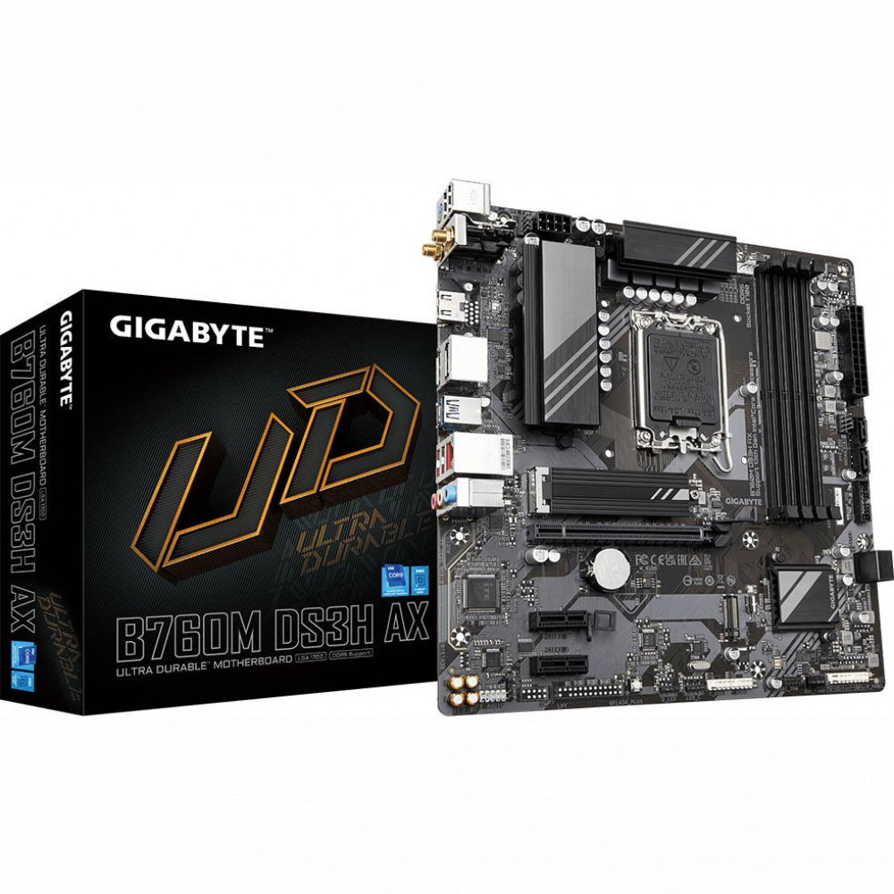 Материнская плата Gigabyte B760M DS3H AX Micro-ATX, LGA 1700 - миниатюра 12
