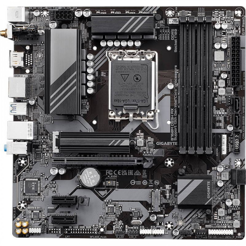 Материнская плата Gigabyte B760M DS3H AX Micro-ATX, LGA 1700 - миниатюра 8