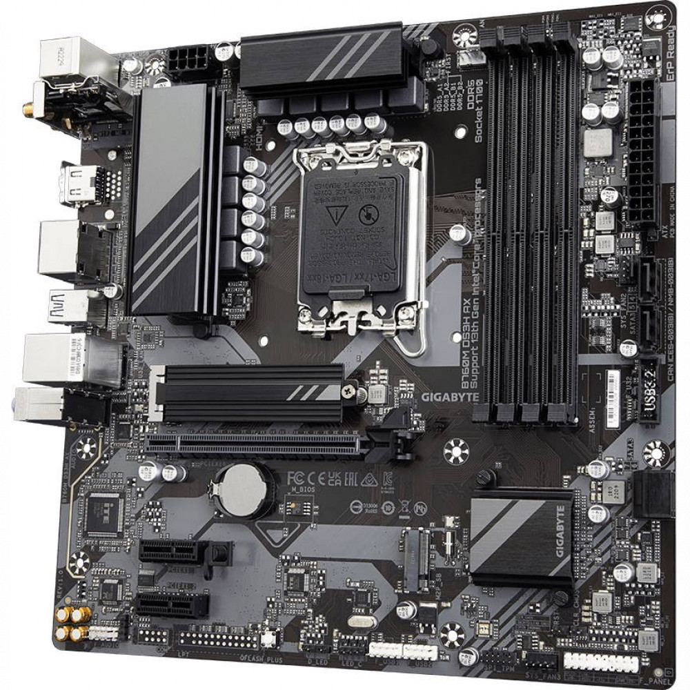 Материнская плата Gigabyte B760M DS3H AX Micro-ATX, LGA 1700 - миниатюра 9