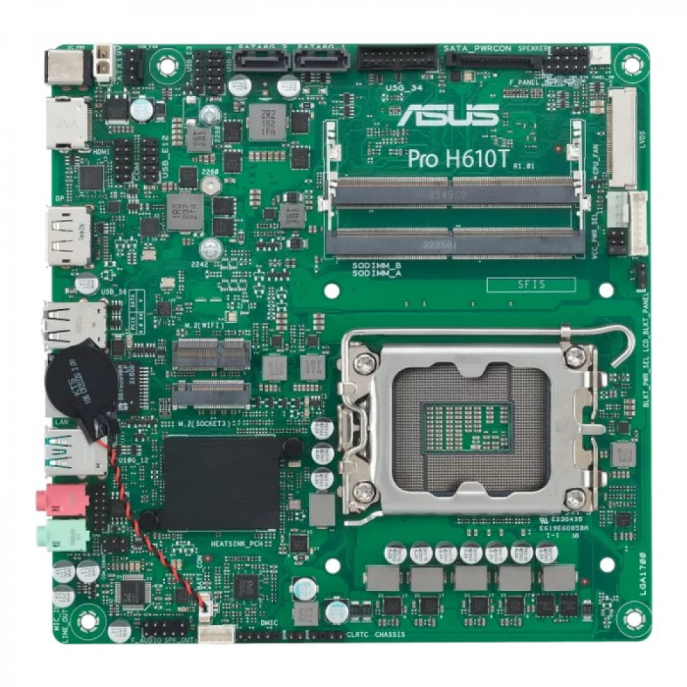 Материнская плата Asus PRO H610T-CSM Mini-ITX, LGA 1700 - миниатюра 7