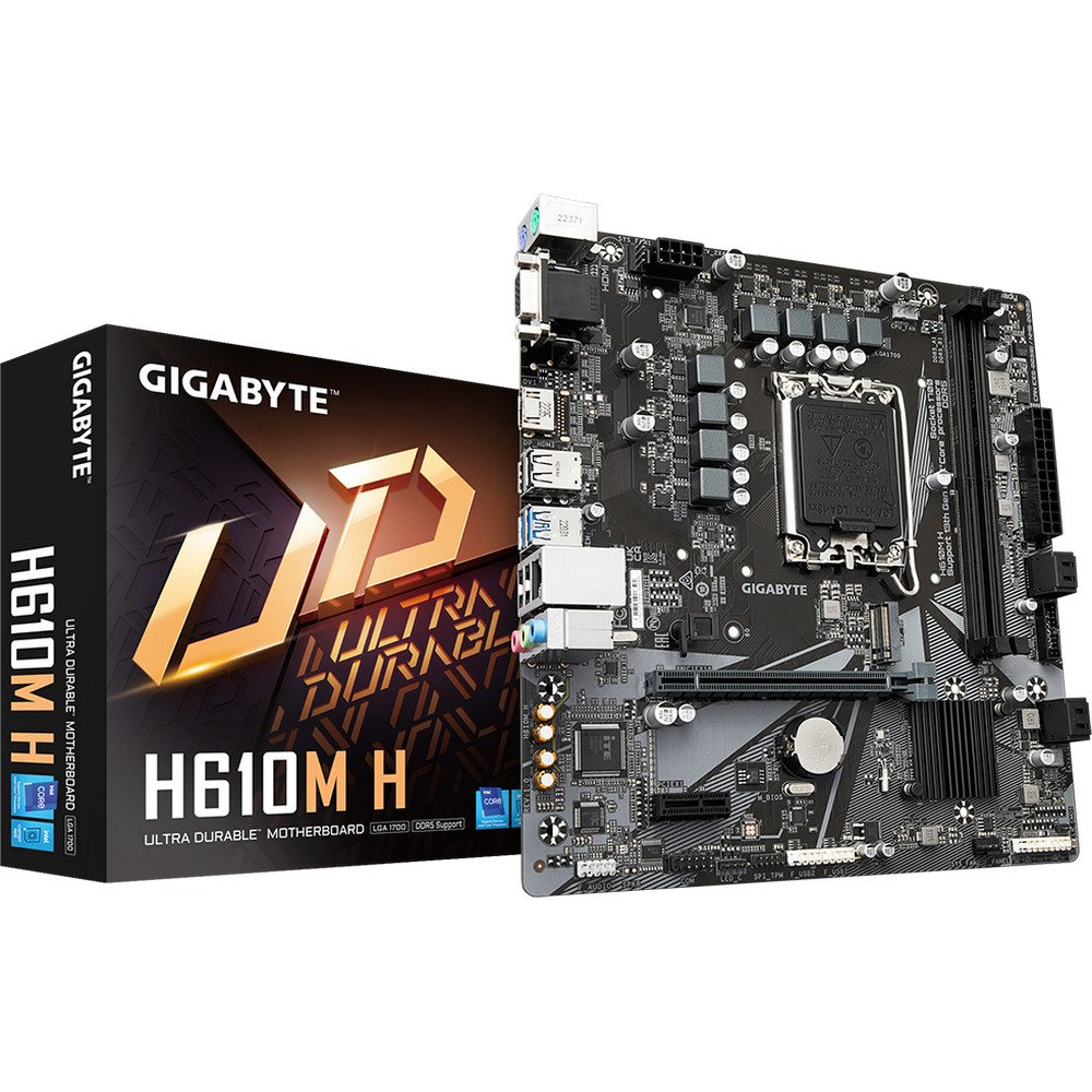 Материнская плата Gigabyte H610M H Micro-ATX, LGA 1700 - миниатюра 10