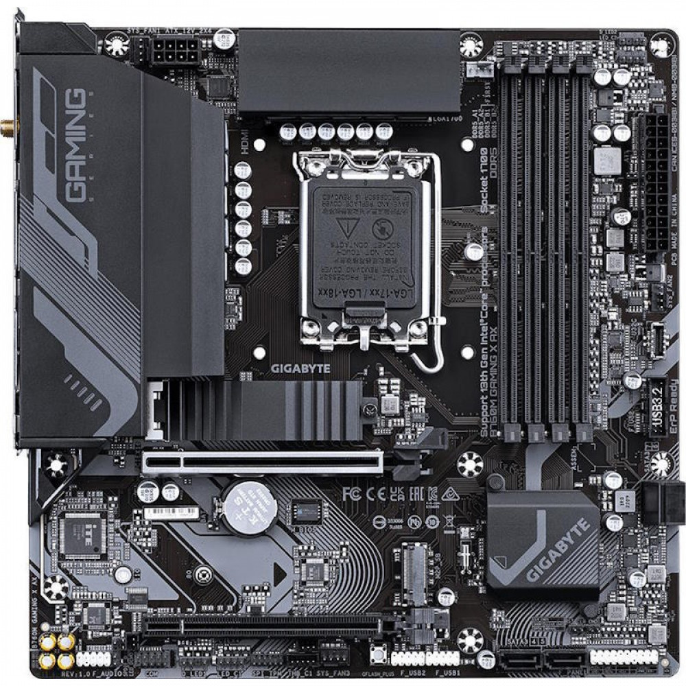 Материнская плата Gigabyte B760M GAMING X AX Micro-ATX, LGA 1700 - миниатюра 8