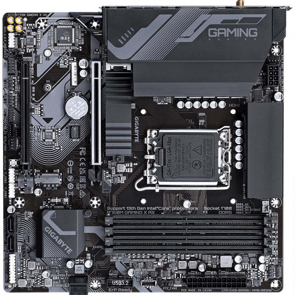 Материнская плата Gigabyte B760M GAMING X AX Micro-ATX, LGA 1700 - миниатюра 9