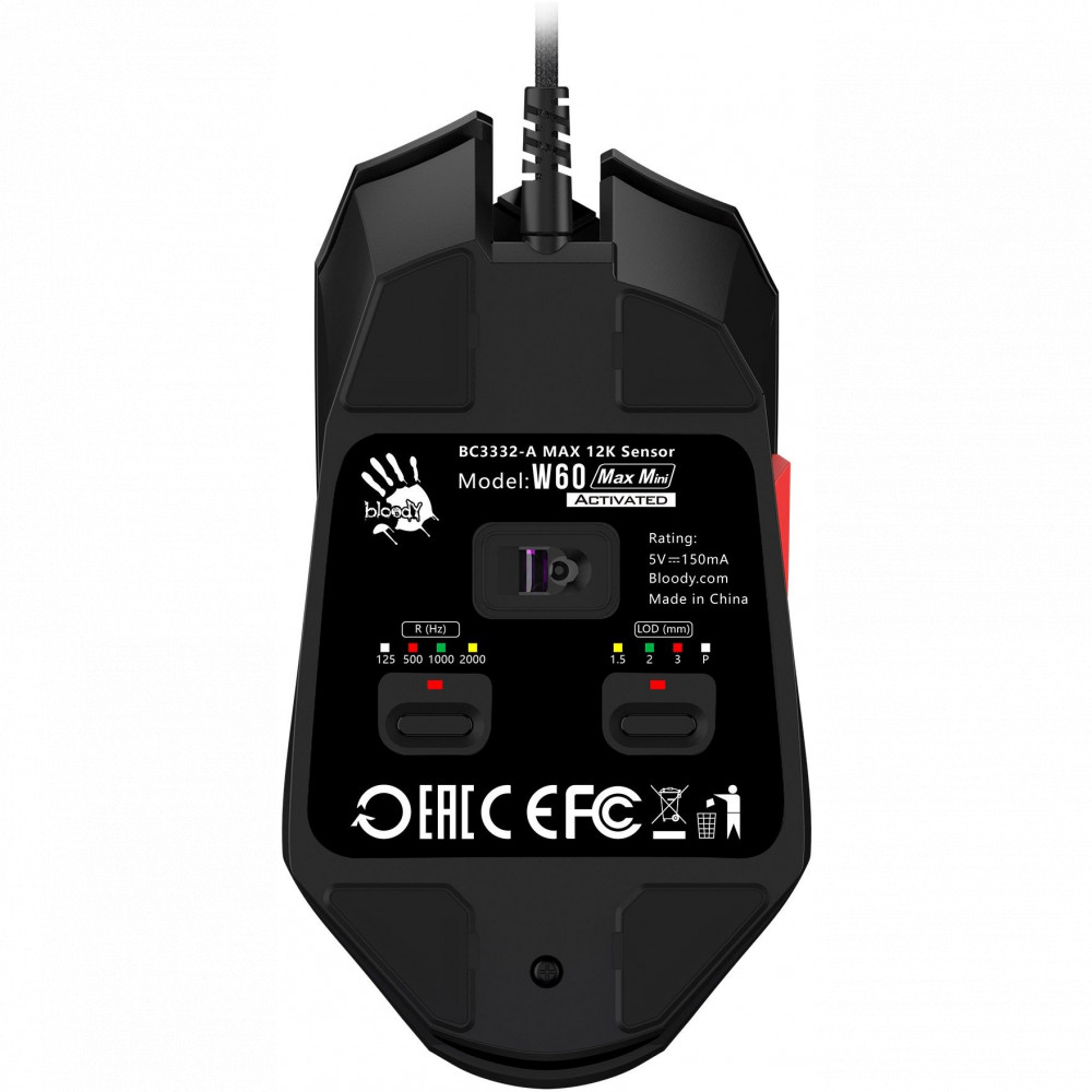 Мышь A4Tech W60 MAX MINI Игровые, Проводная - миниатюра 8