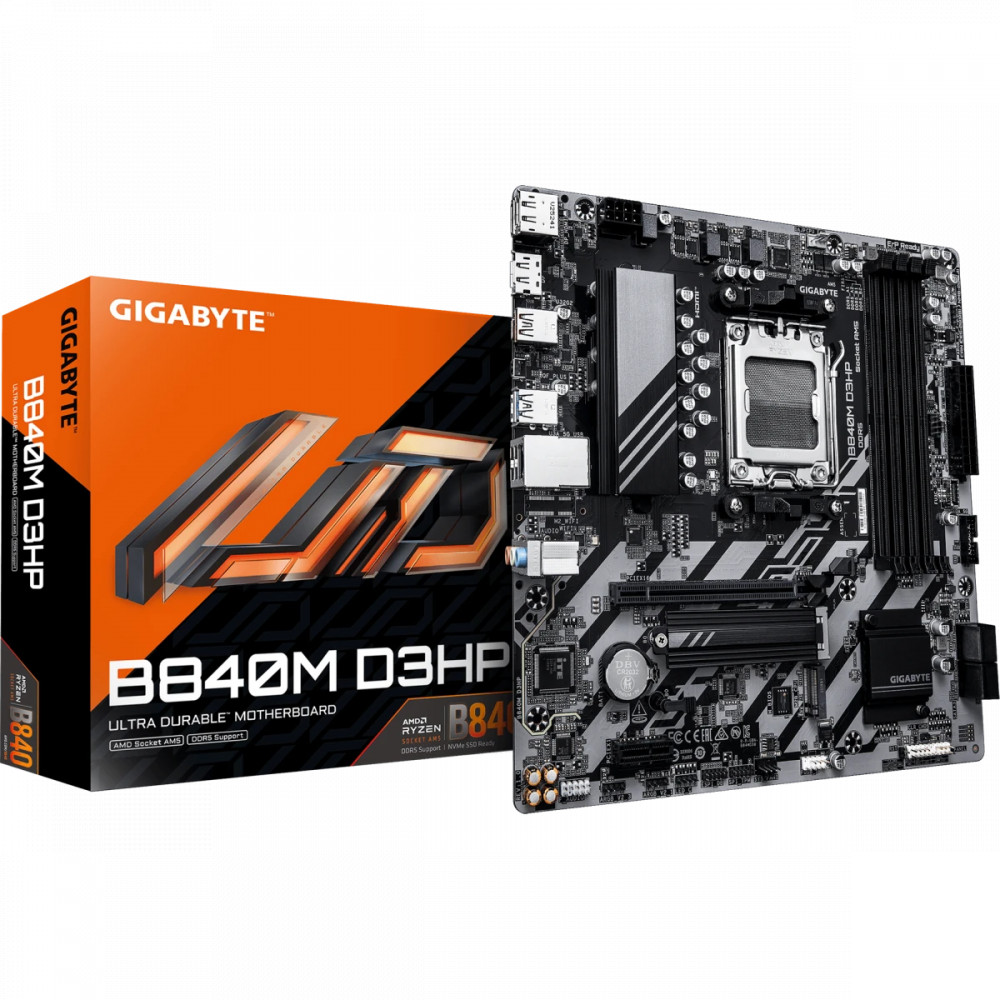 Материнская плата Gigabyte B840M D3HP Micro-ATX, AMD AM5 - миниатюра 7