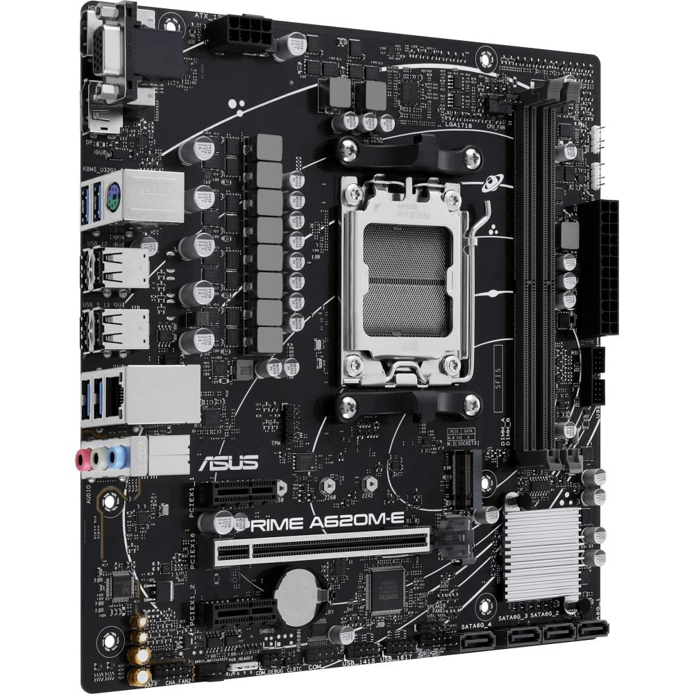 Материнская плата Asus PRIME A620M-E-CSM Micro-ATX, AMD AM5 - миниатюра 7