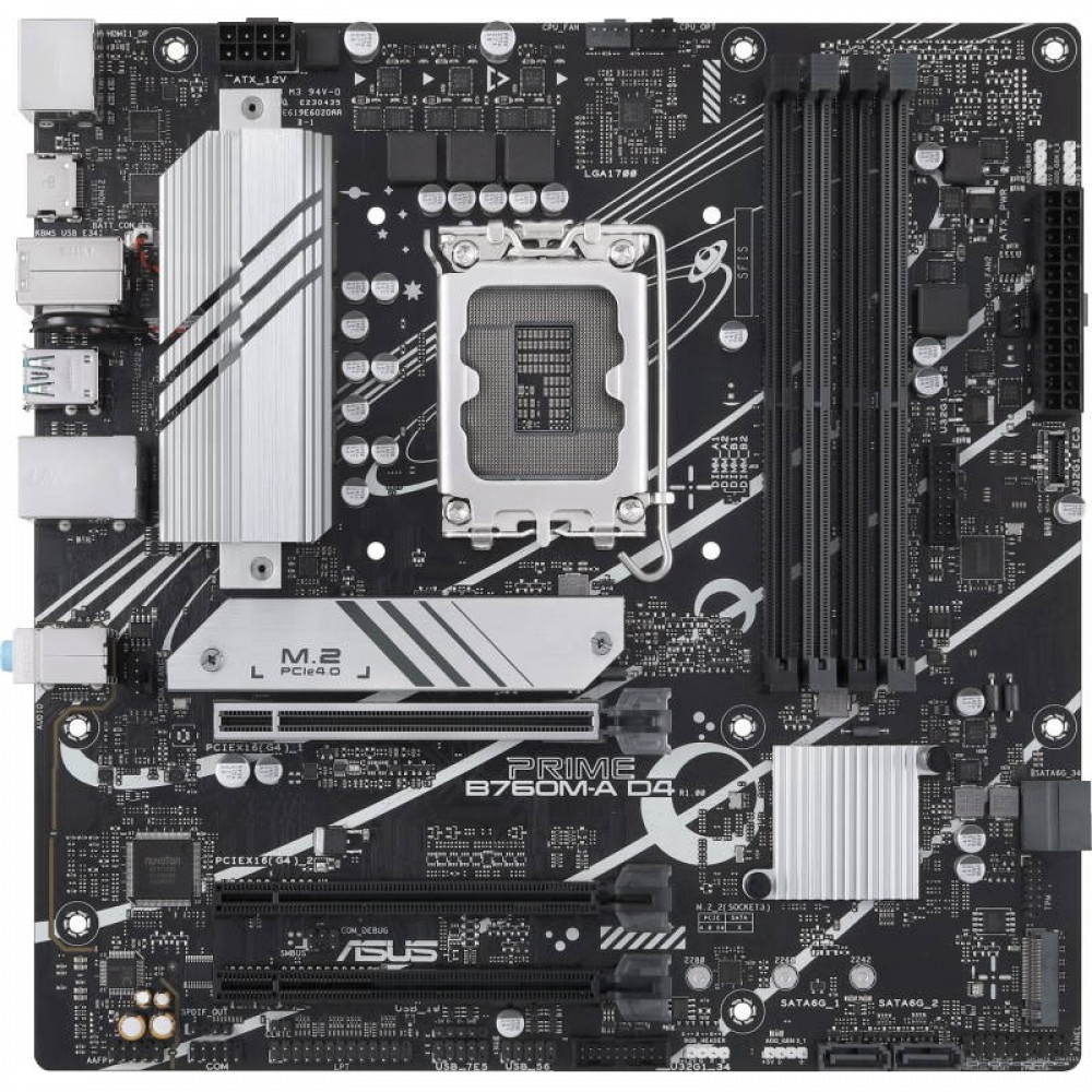 Материнская плата Asus PRIME B760M-A D4-CSM Micro-ATX, LGA 1700 - миниатюра 8
