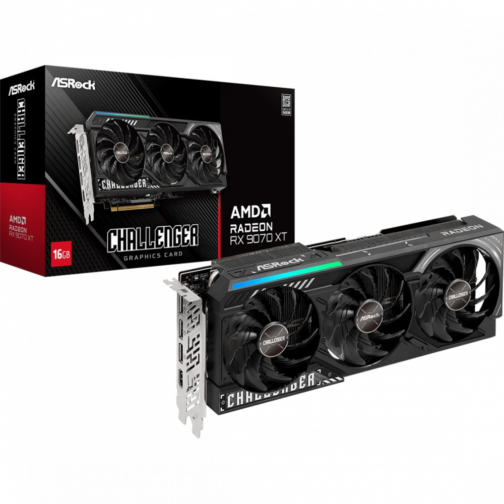 Видеокарта ASRock AMD Radeon RX 9070 XT Challenger RX9070XT CL 16G 16 ГБ - миниатюра 10
