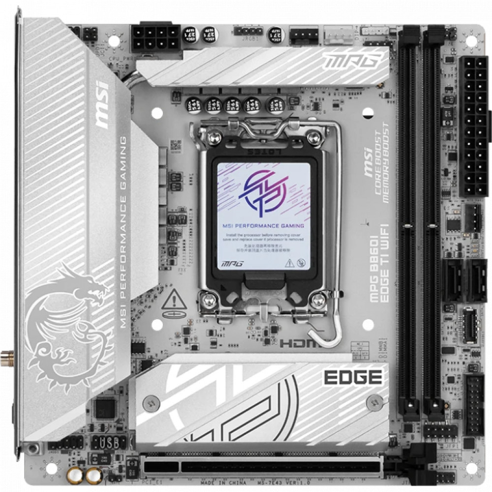 Материнская плата MSI MPG B860I EDGE TI WIFI Mini-ITX, LGA 1851 - миниатюра 7