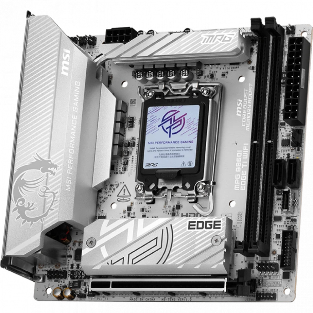 Материнская плата MSI MPG B860I EDGE TI WIFI Mini-ITX, LGA 1851 - миниатюра 8