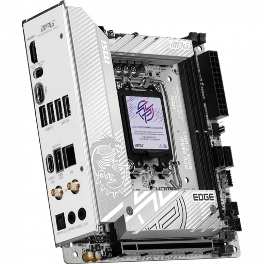 Материнская плата MSI MPG B860I EDGE TI WIFI Mini-ITX, LGA 1851 - миниатюра 6
