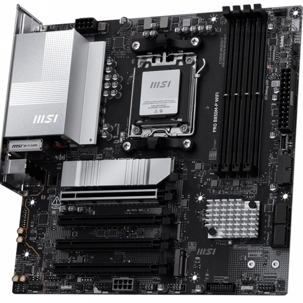 Материнская плата MSI PRO B850M-P WIFI Micro-ATX, AMD AM5 - миниатюра 7