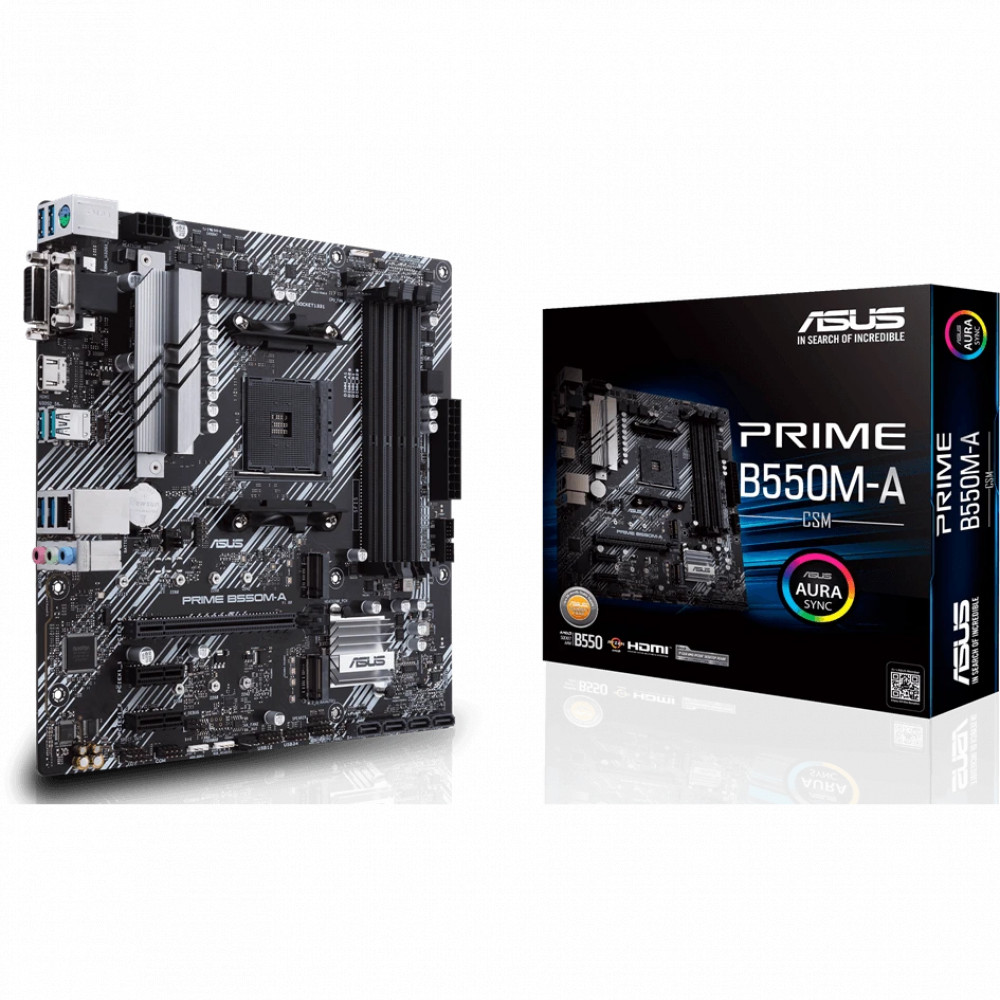 Материнская плата Asus PRIME B550M-A/CSM 90MB14I0-M0EAYC AMD AM4 - миниатюра 9
