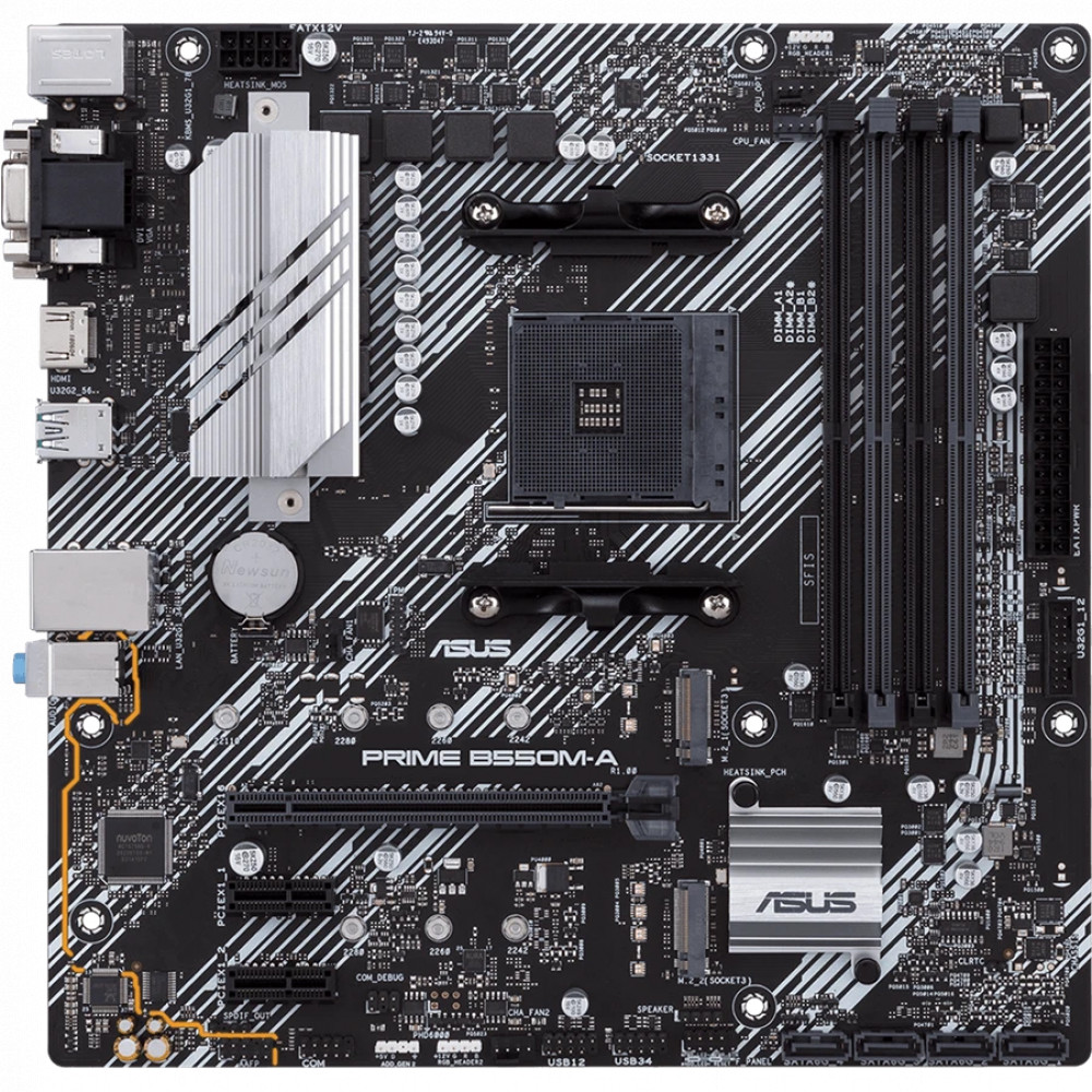 Материнская плата Asus PRIME B550M-A/CSM 90MB14I0-M0EAYC AMD AM4 - миниатюра 6