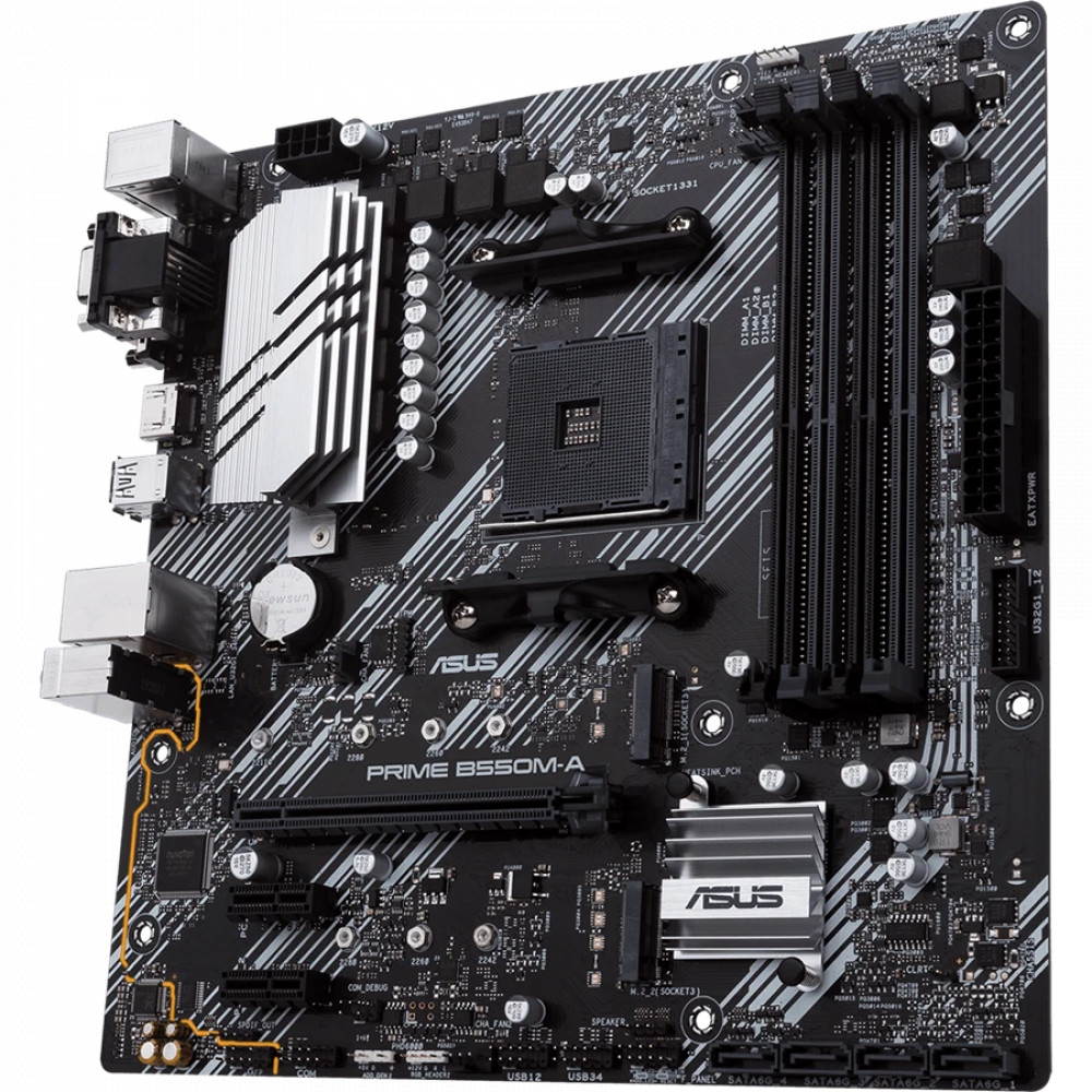 Материнская плата Asus PRIME B550M-A/CSM 90MB14I0-M0EAYC AMD AM4 - миниатюра 7