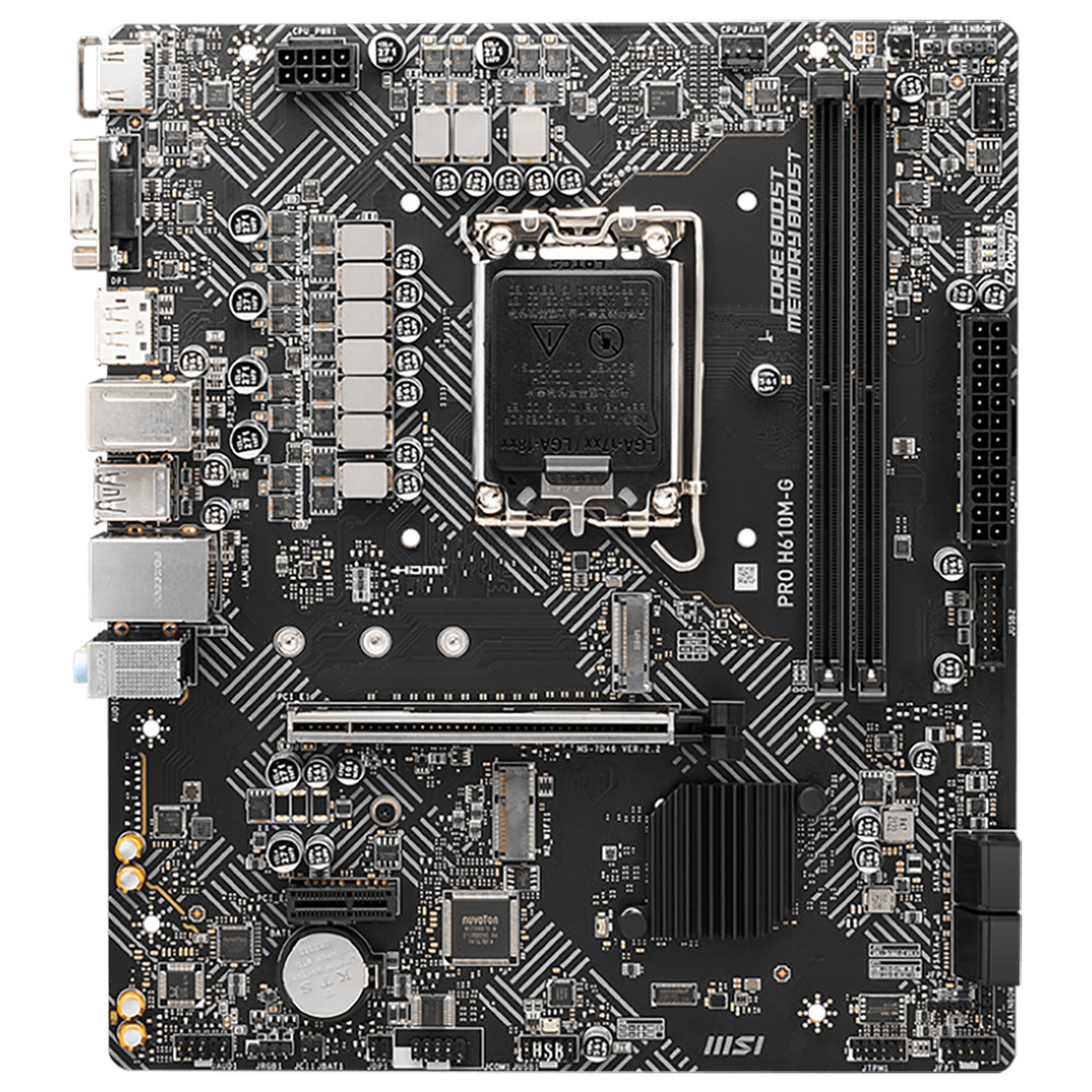 Материнская плата MSI PRO H610M-G PRO H610M-G||BULK Micro-ATX, LGA 1700 - миниатюра 6