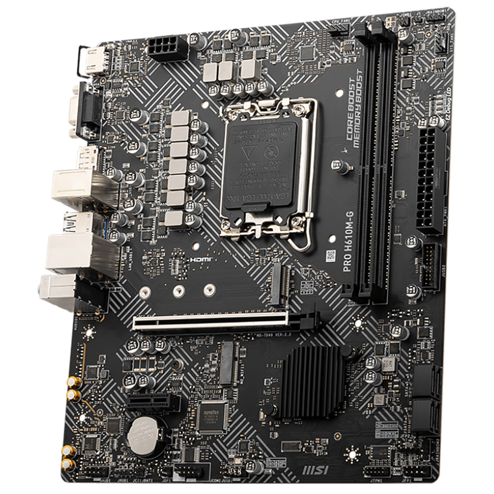 Материнская плата MSI PRO H610M-G PRO H610M-G||BULK Micro-ATX, LGA 1700 - миниатюра 8