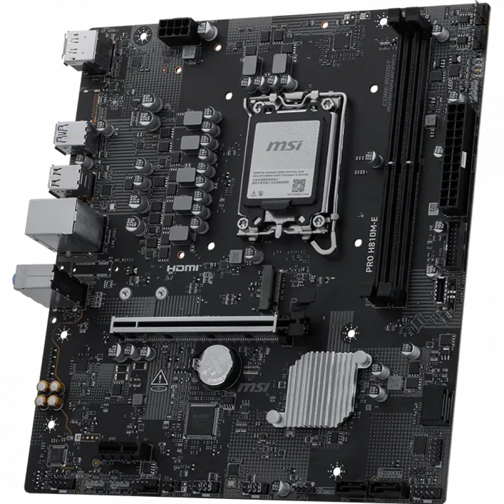 Материнская плата MSI PRO H810M-E Micro-ATX, LGA 1851 - миниатюра 8