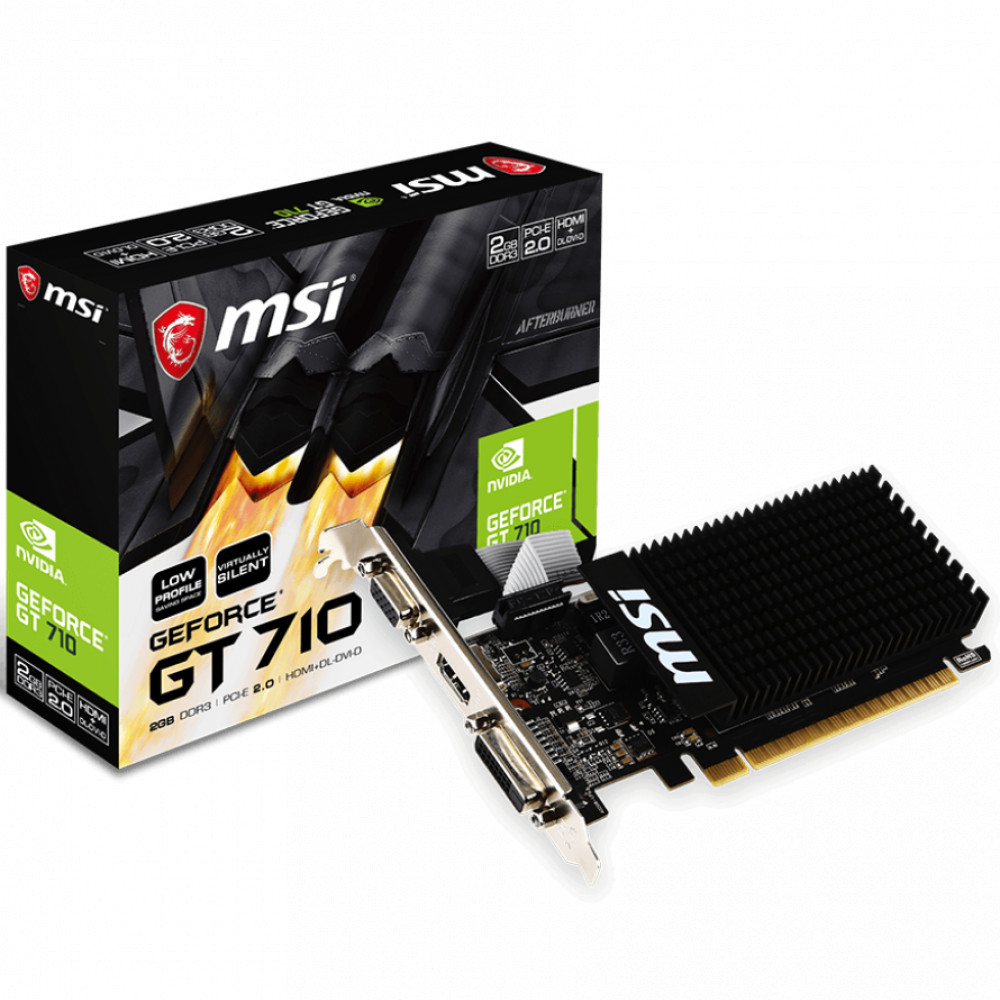 Видеокарта MSI GT 710 2GD3H LP GT 710 2GD3HLP 2 ГБ - миниатюра 8