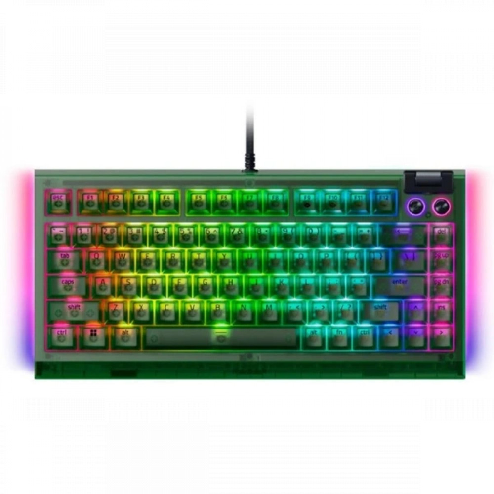 Клавиатура Razer BlackWidow V4 75% (Orange Switch) Phantom Green Edition RZ03-05003300-R3M1 Проводная, USB - миниатюра 6