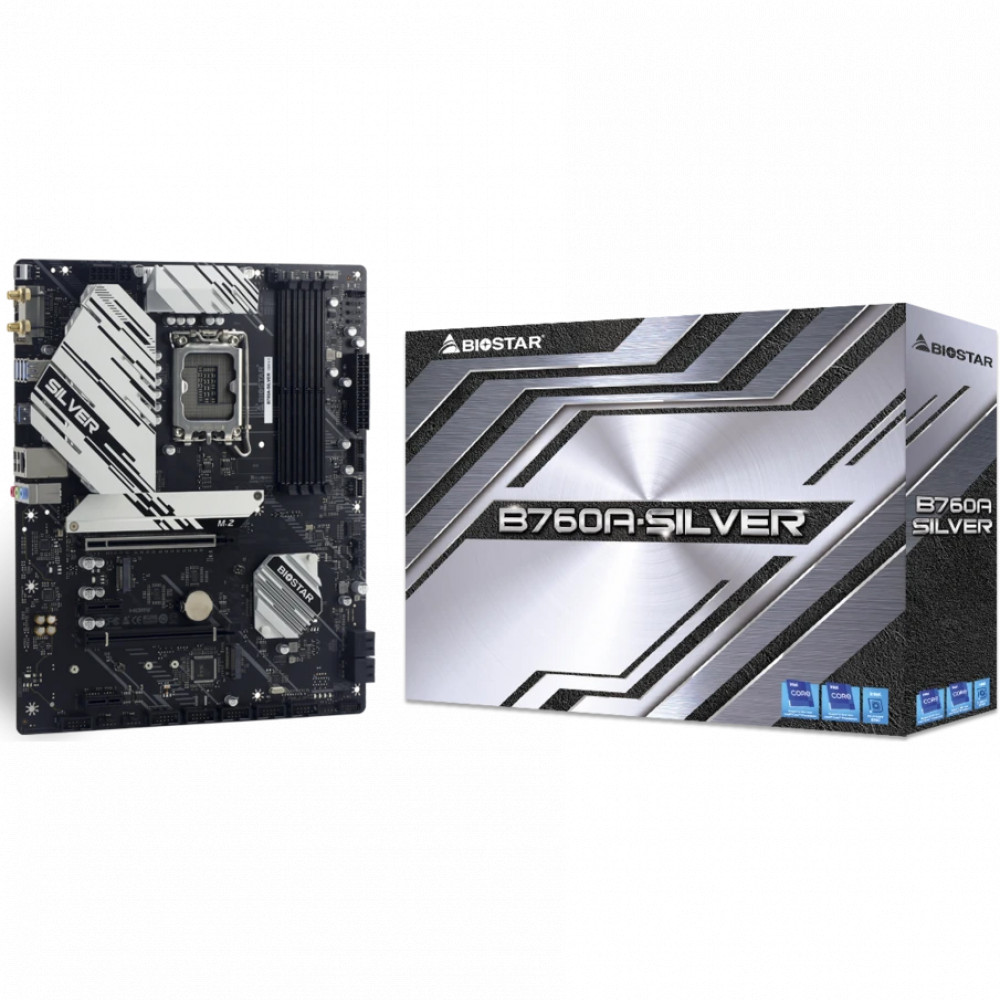 Материнская плата BIOSTAR B760A-SILVER ATX, LGA 1700 - миниатюра 8