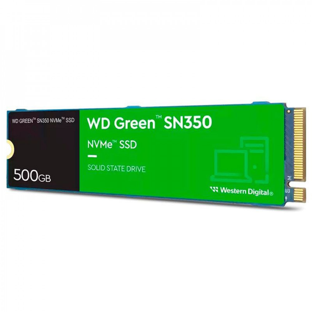 Жесткий диск Western Digital Green SN350 WDS500G2G0C SSD (твердотельные), 500 ГБ, M.2, PCIe - миниатюра 2