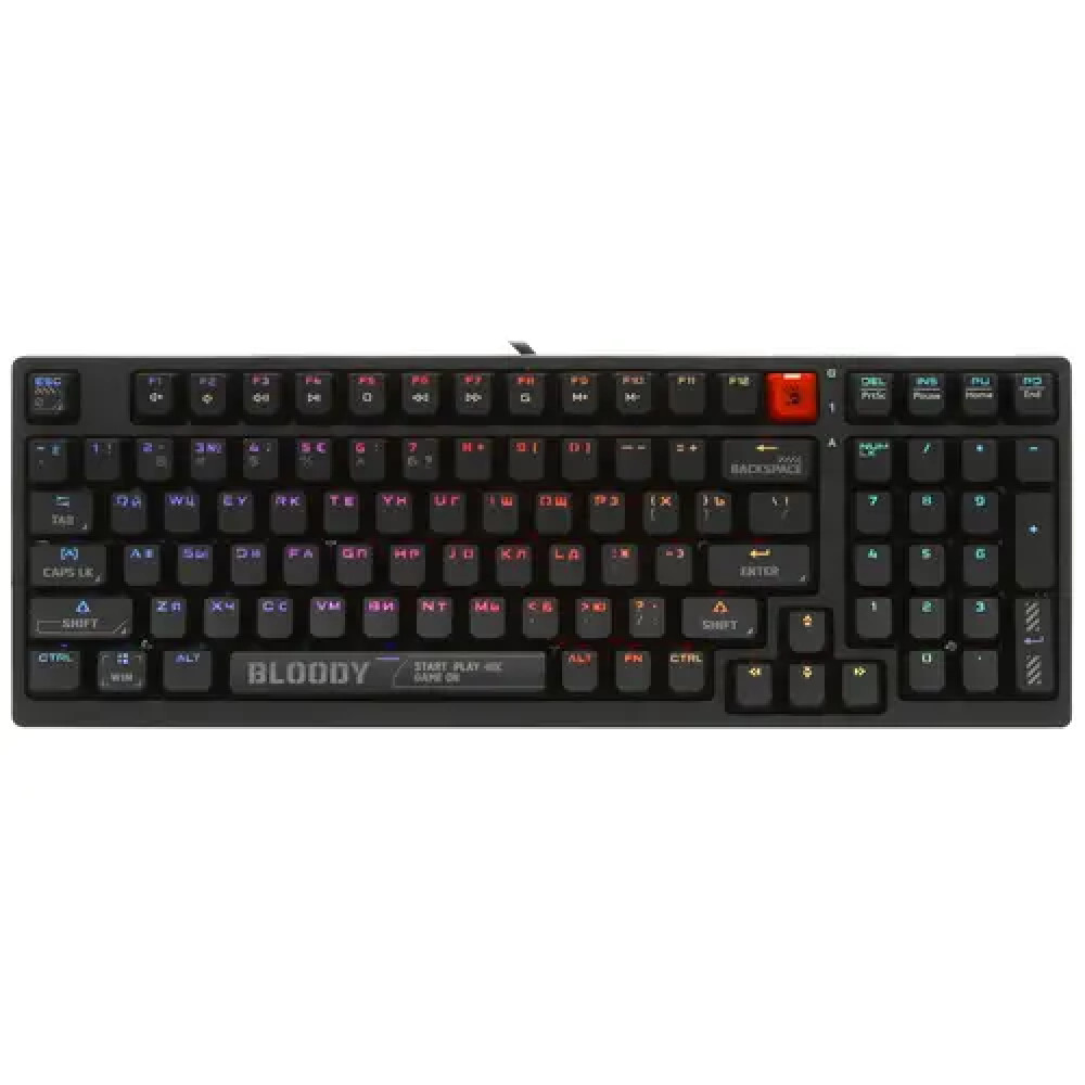 Клавиатура A4Tech S98 BLACK Проводная, USB - миниатюра 4