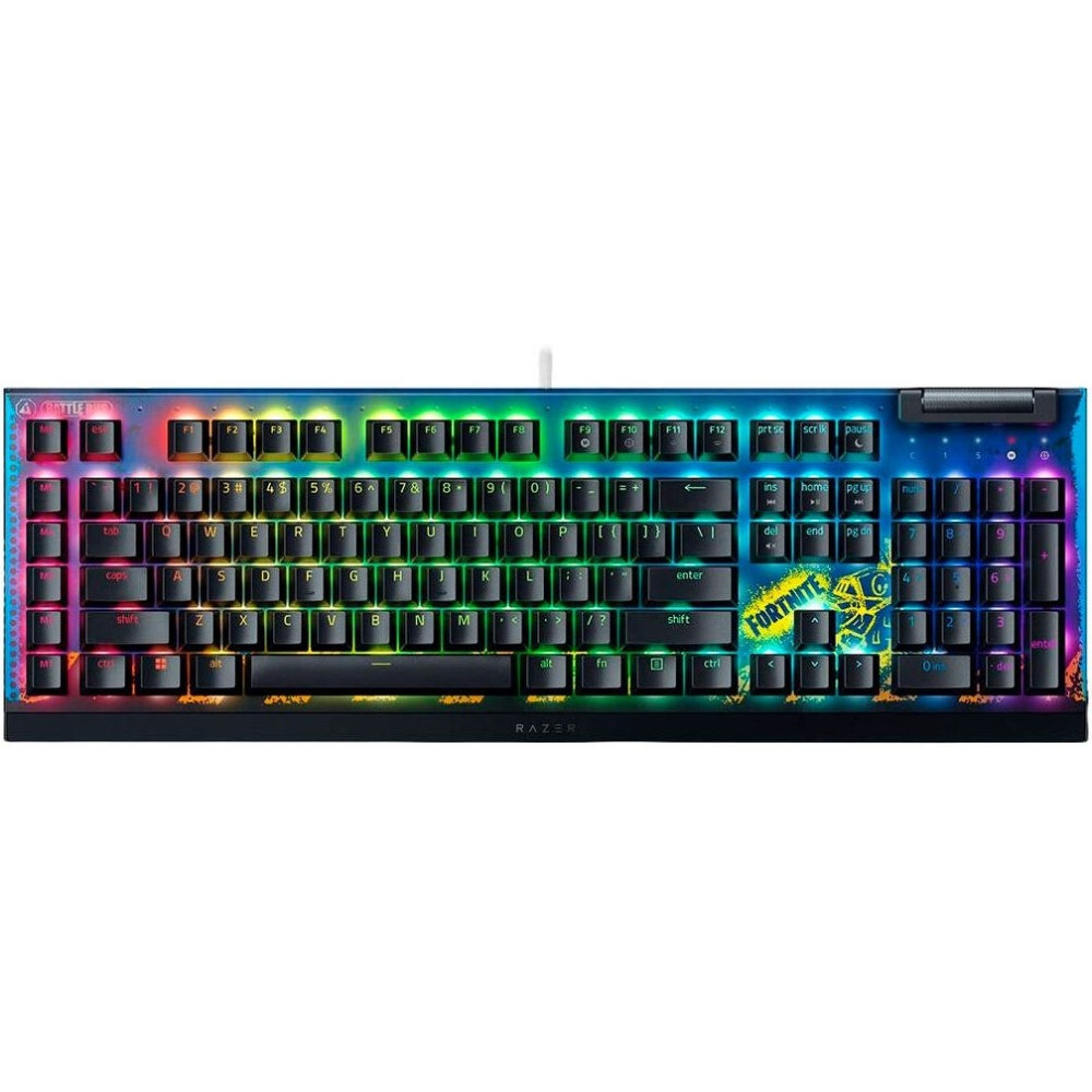 Клавиатура Razer BlackWidow V4 X (Yellow Switch) Fortnite Edition RZ03-04703600-R3M1 Проводная, USB - миниатюра 6