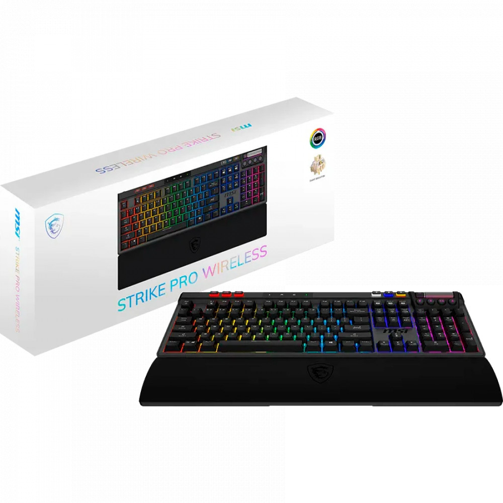 Клавиатура MSI STRIKE Pro W Silent S11-43RU210-CLA Беспроводная, Bluetooth - миниатюра 10