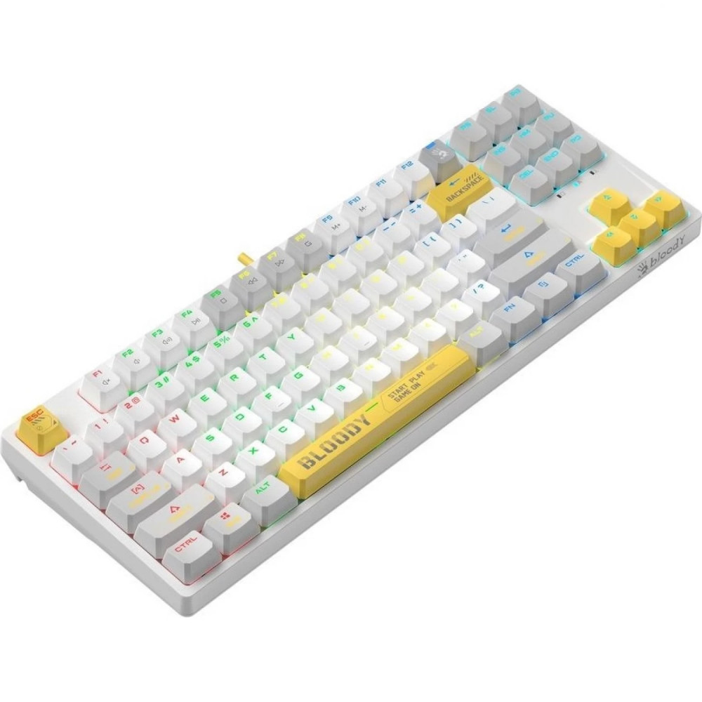 Клавиатура A4Tech Bloody S87 Energy White S87 USB ENERGY WHITE Проводная, USB - миниатюра 15