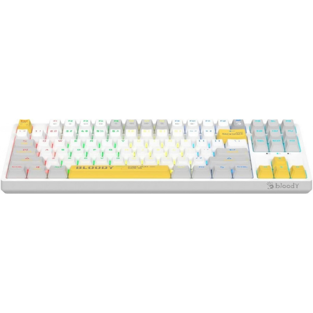 Клавиатура A4Tech Bloody S87 Energy White S87 USB ENERGY WHITE Проводная, USB - миниатюра 14