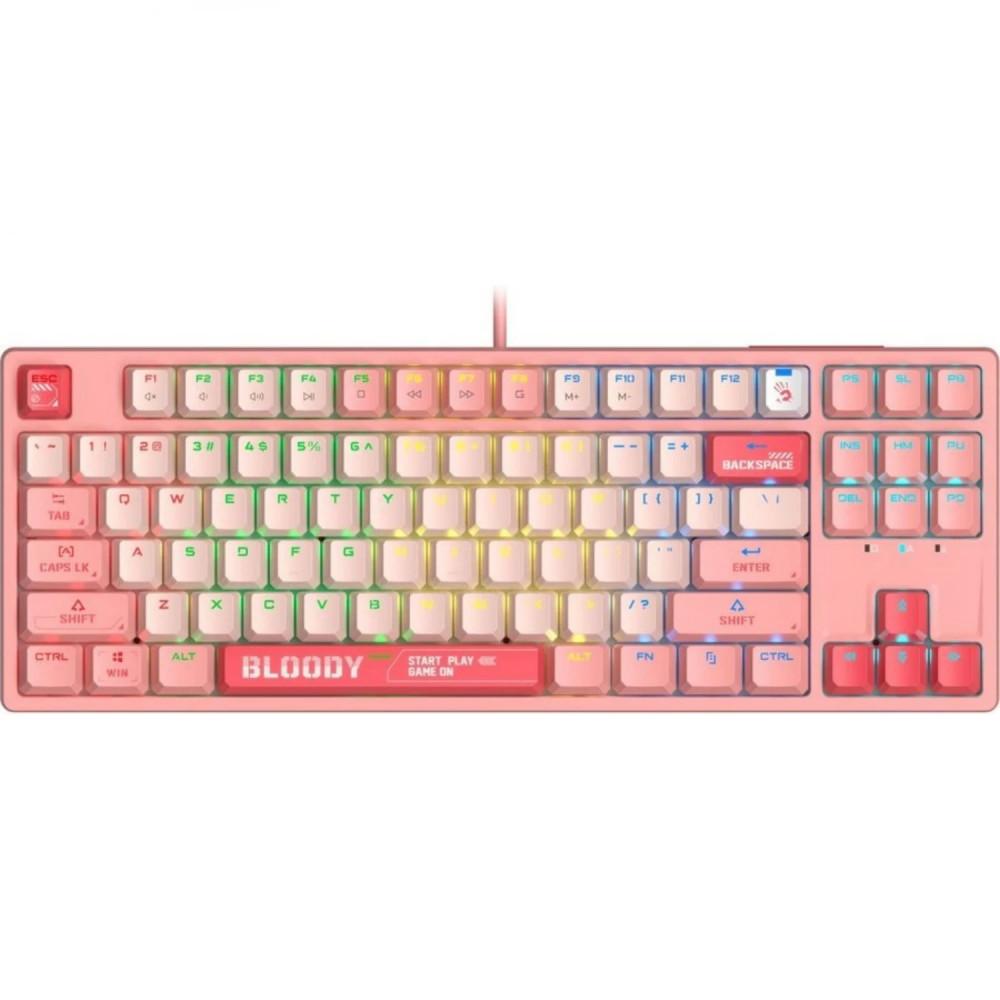 Клавиатура A4Tech Bloody S87 Energy Pink S87 USB ENERGY PINK Проводная, USB - миниатюра 10
