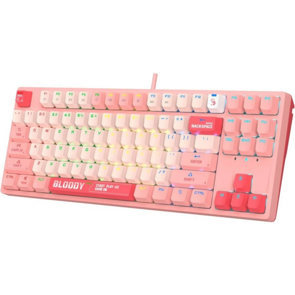 Клавиатура A4Tech Bloody S87 Energy Pink S87 USB ENERGY PINK Проводная, USB - миниатюра 11