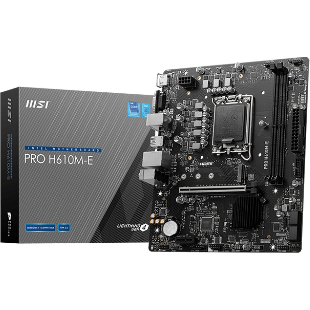 Материнская плата MSI PRO H610M-E Micro-ATX, LGA 1700 - миниатюра 10