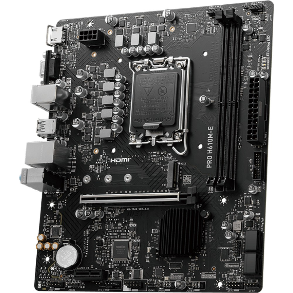 Материнская плата MSI PRO H610M-E Micro-ATX, LGA 1700 - миниатюра 8
